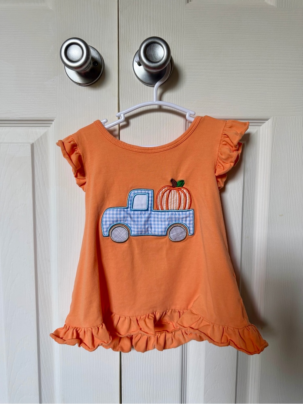 Orange Pumpkin Truck Ruffle Set
